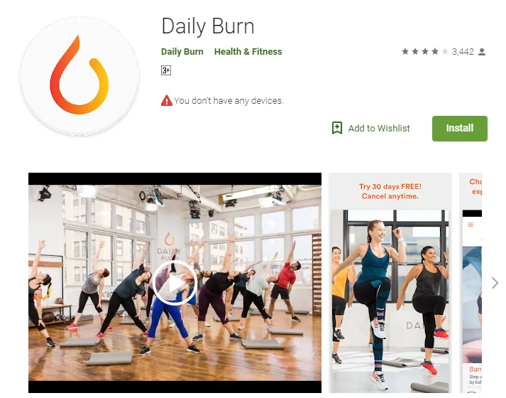 Android App Daily Burn