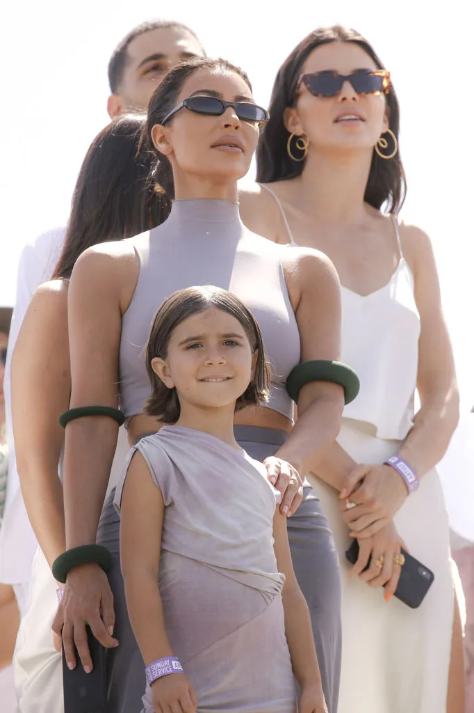 Kim Kardashian West, Kendall Jenner and Penelope Scotland Disick