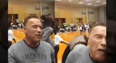 WATCH: Terrifying footage shows Arnold Schwarzenegger being attacked by crazed fan in South Africa
