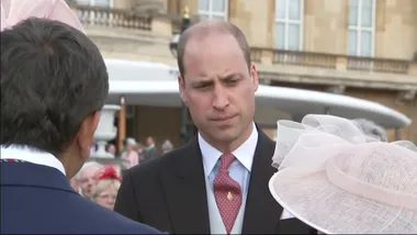 Prince William and Kate Middleton at Buckingham Palace Garden Party