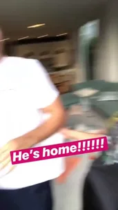WATCH: Bachelor star Matty Johnson rushes home to be reunited with pregnant fiancée Laura Byrne