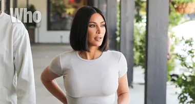 Kim Kardashian shows off her real hair