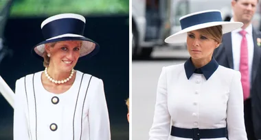 Melania Trump dressed like Princess Diana to meet Charles and Camilla