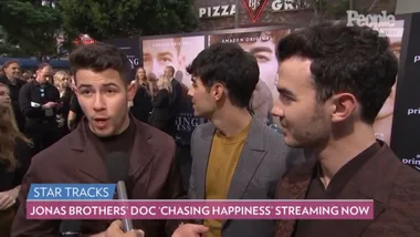 WATCH: Triple Date Night! The Jonas Brothers Take Their Wives to the Premiere of ‘Chasing Happiness’