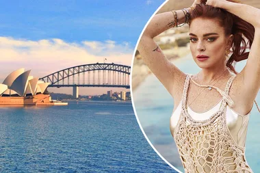 Lindsay Lohan talks about opening her beach club in Australia!