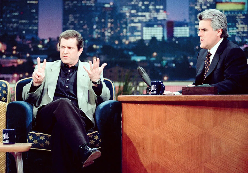 Mel Gibson on the Tonight Show, 1999
