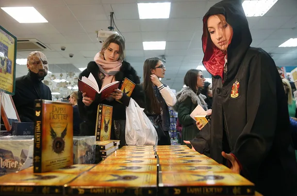 Harry Potter fans at the Cursed Child book launch