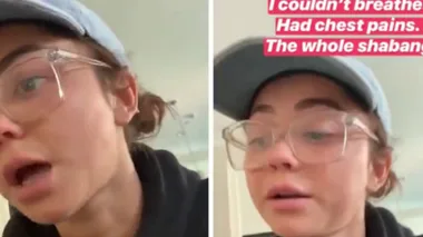 Sarah Hyland explains to fans why she was in the ER