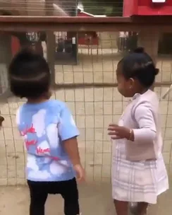 Kardashian kids: Stormi and True cuddling