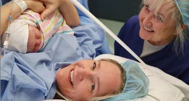 Fifi Box shares beautiful photos of her baby girl from inside the delivery room