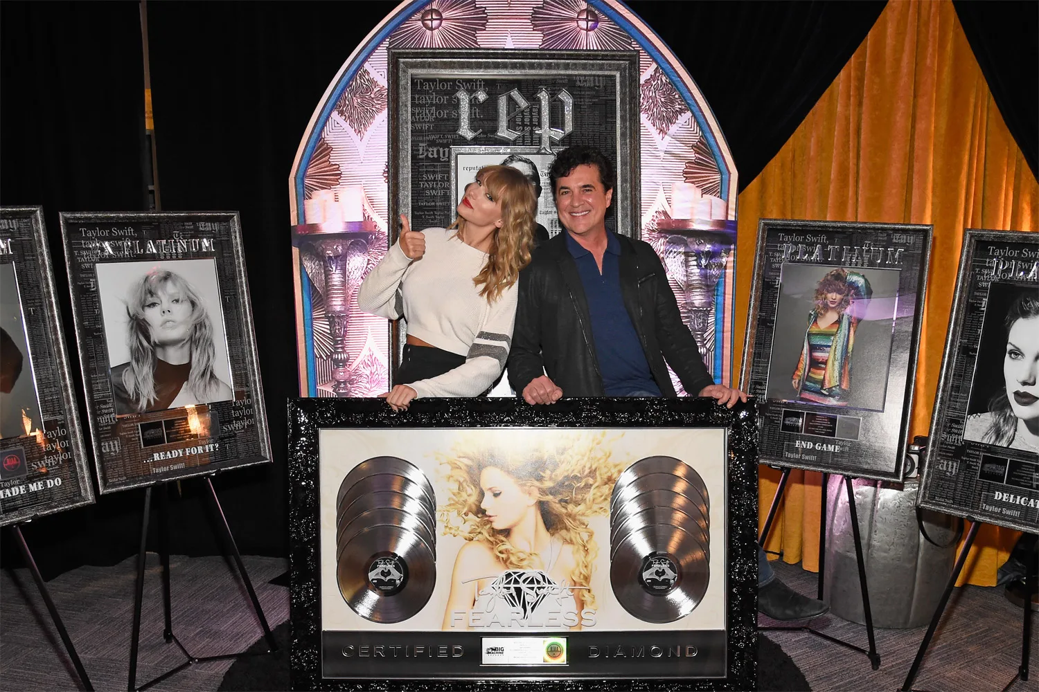 Taylor Swift and Scott Borchetta