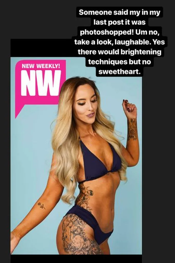 Liz Insta story