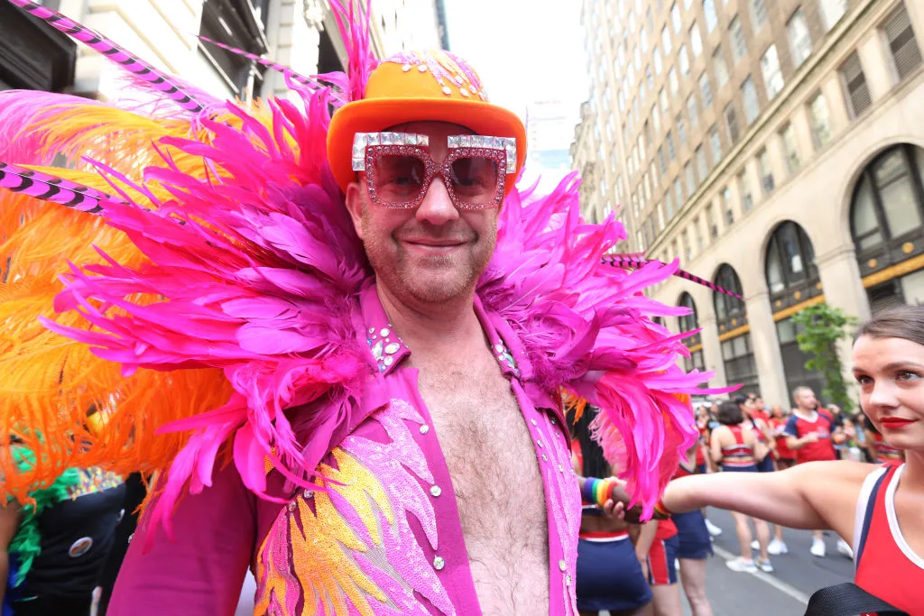 Elton John at a pride march