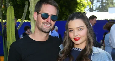Miranda Kerr shows off growing bump with husband Evan Spiegel