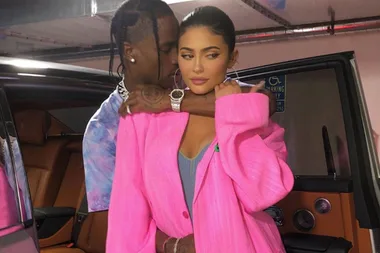 Kylie Jenner and Travis Scott caught parking in a disabled spot