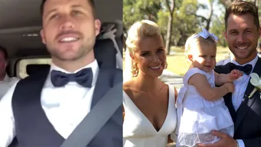 Neighbours star Scott McGregor wedding video