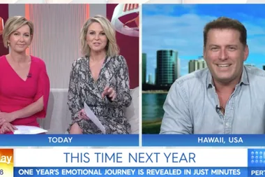 Karl Stefanovic returns to the Today show to “brag” about his new hosting gig