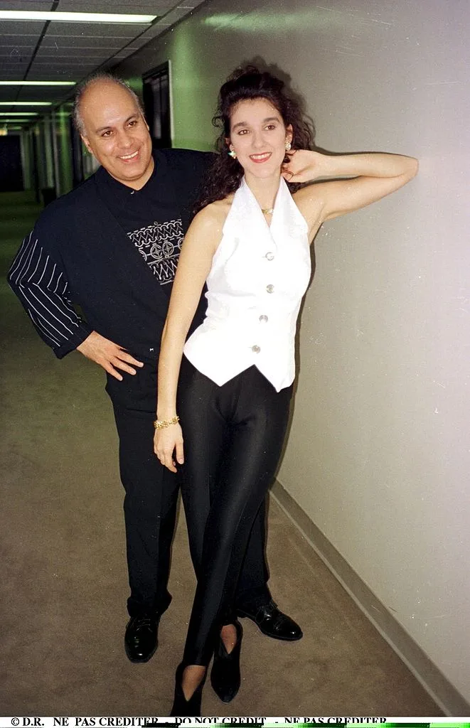 Celine Dion and Rene Angelil in LA, 1990