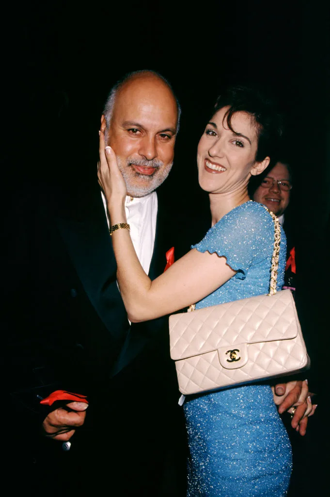 Canadian singer Celine Dion and husband Rene Angelil at the 22nd Annual American Music Awards