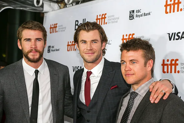 Chris, Liam & Luke Hemsworth at the Rush gala