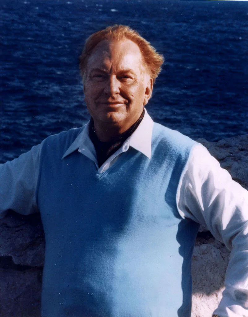 A portrait of Lafayette Ronald Hubbard at the beach