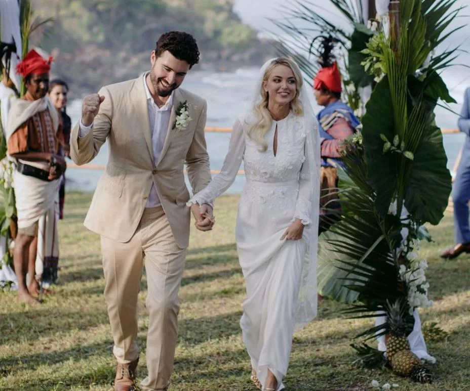 Brody Jenner and Kaitlyn Carter on their wedding day