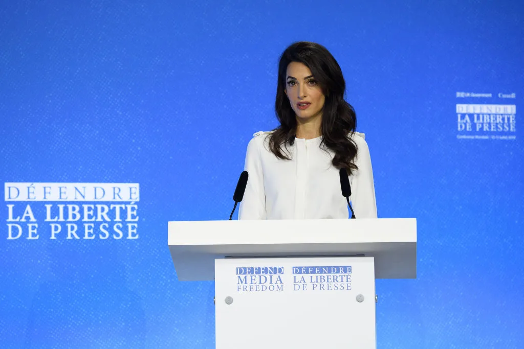 Amal Clooney at a Global Conference on Press Freedom
