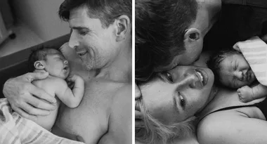 Osher Günsberg shared a heartfelt moment with his newborn son