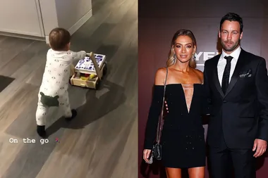 WATCH: Nadia Bartel shares adorable footage of her 10-month-old son walking