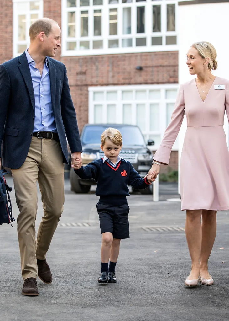 Helen Haslem Prince William Prince George first day school