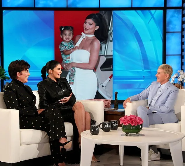 Kylie and Kris Jenner on the Ellen Degeneres Show
