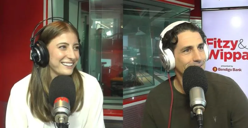 Rebecca Harding and Andy Lee on Fitzy and Wippa
