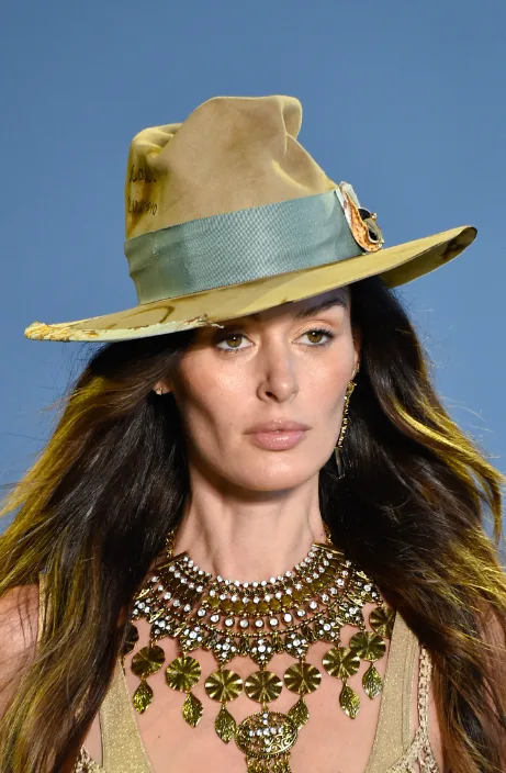 Nicole Trunfino walks runway while four months pregnant