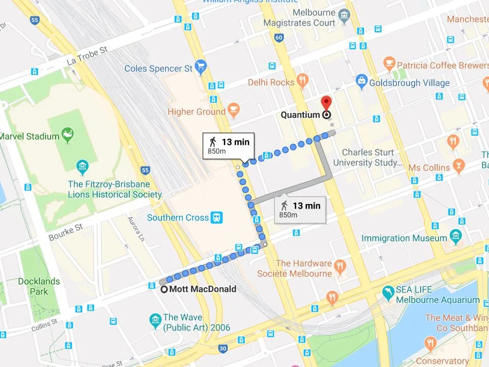 Matt and Chelsie's workplaces are just 13 minutes apart