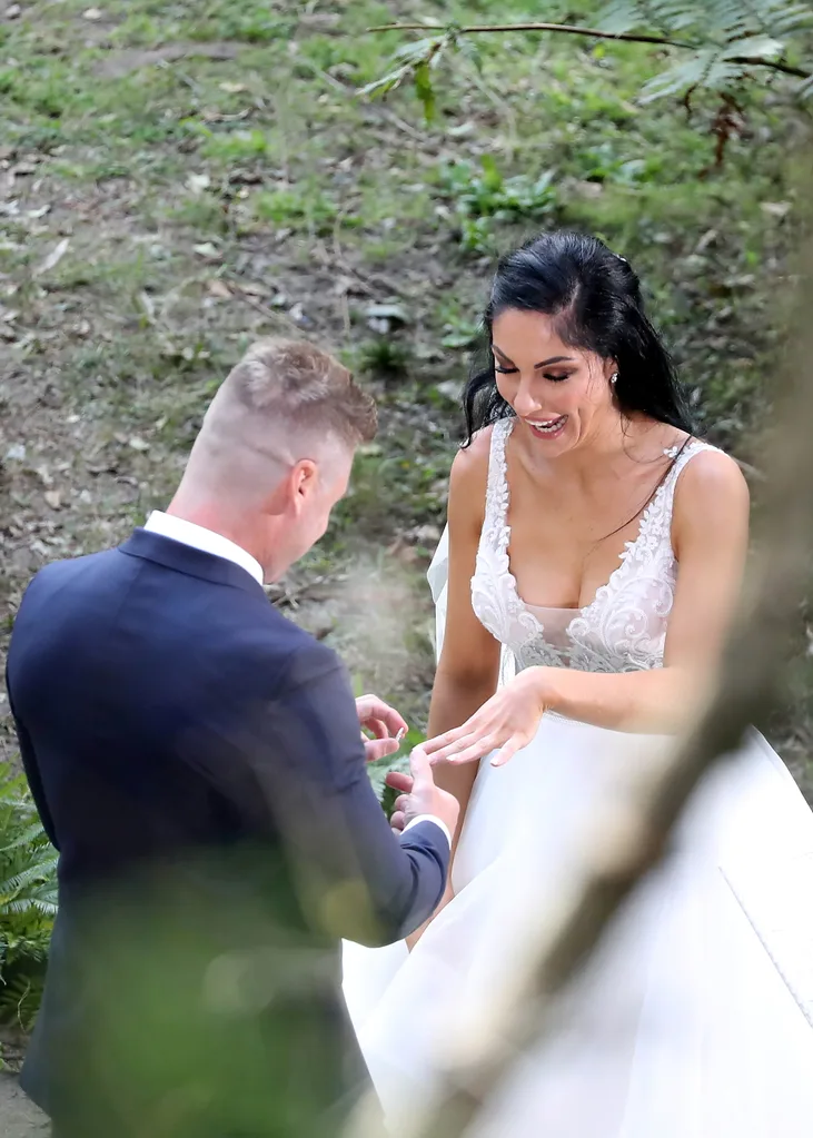 Married At First Sight 2020 brunette bride and bored groom Sydney