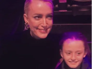 Jackie O’s lookalike daughter Kitty shows off gift from Dannii Minogue