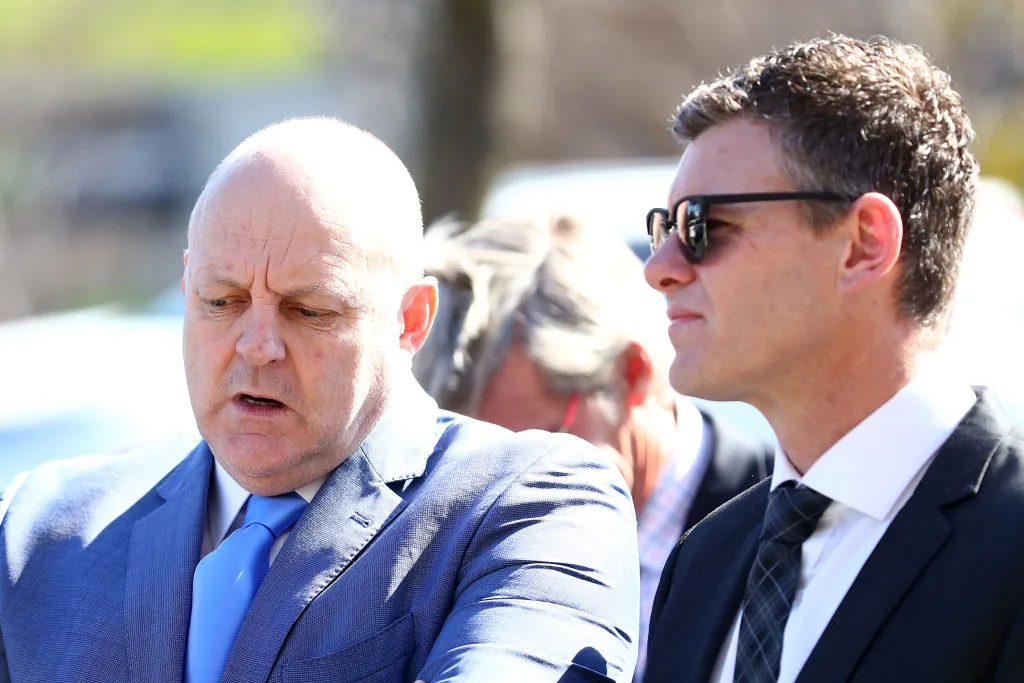 Nicky's ex-husband and Garry Lyon's former best friend, Billy Brownless, also attended