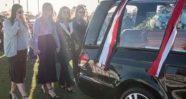 Danny Frawley given heartbreaking send-off at celeb-filled memorial