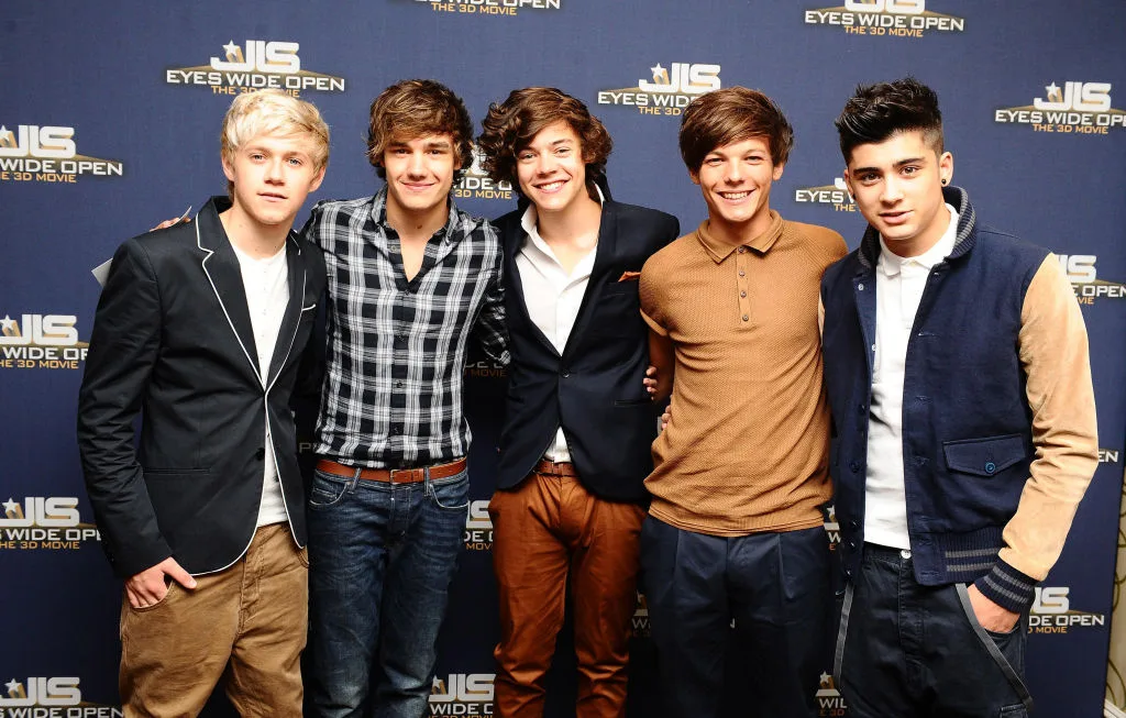 The One Direction band at the Eyes Wide Open screening in Londnon