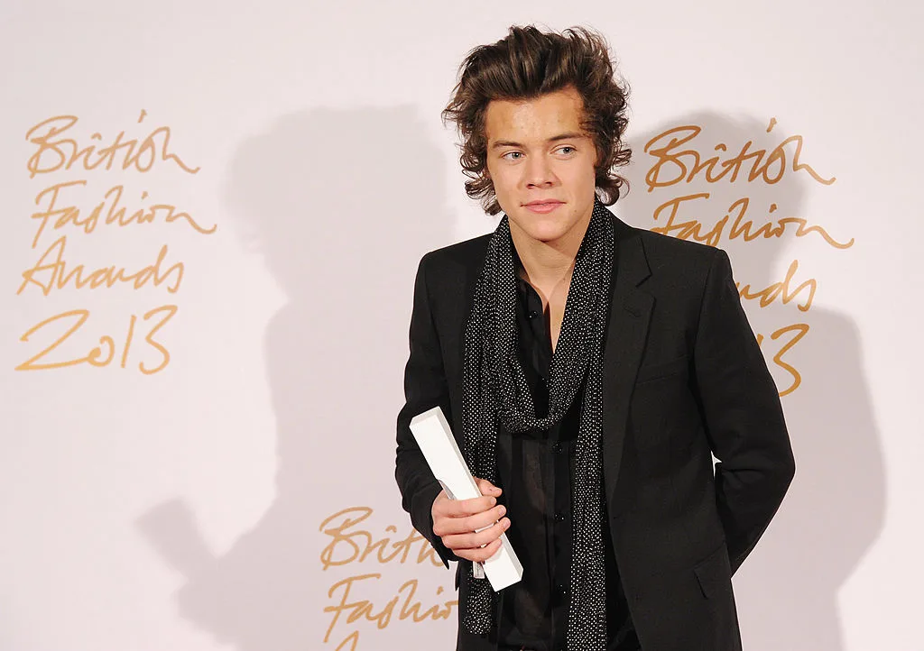 Harry Styles at the British Fashion Awards 2013