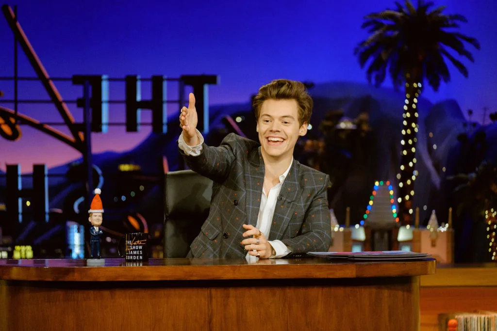 Harry Styles on the Late Late Show with James Corden