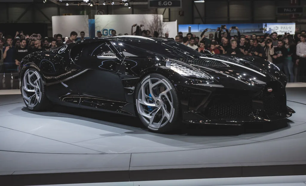 Bugatti La Voiture Noire showcased at the Geneva Motor Show