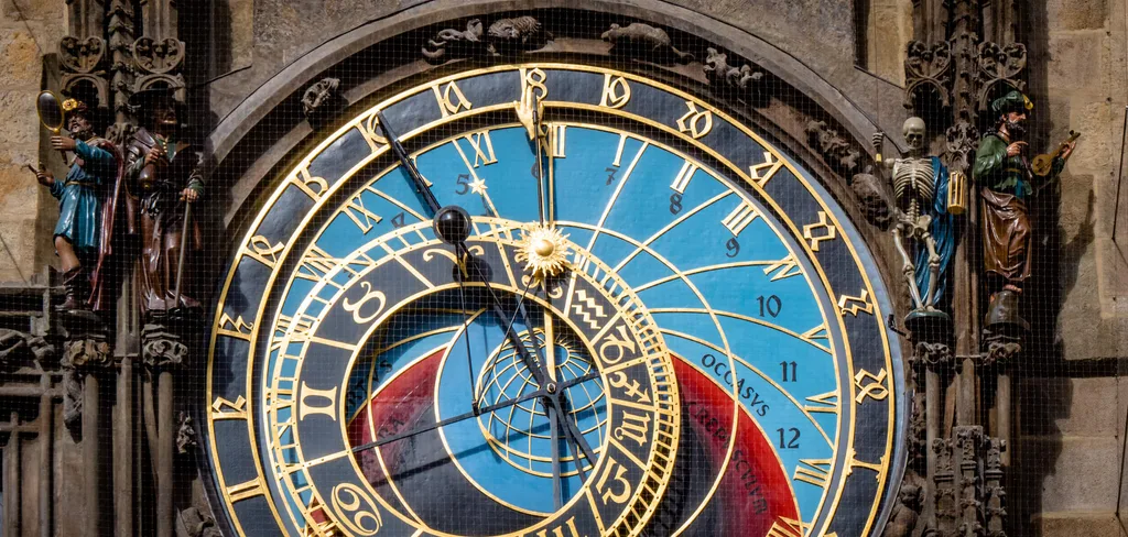 An astrological clock in Prague