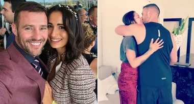 Kris Smith surprises Sarah Boulazeris on their anniversary