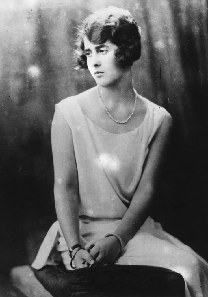 A black and white portrait of Princess Margarita