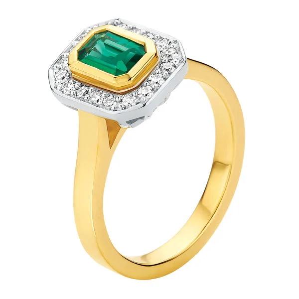 Larsen emerald ring