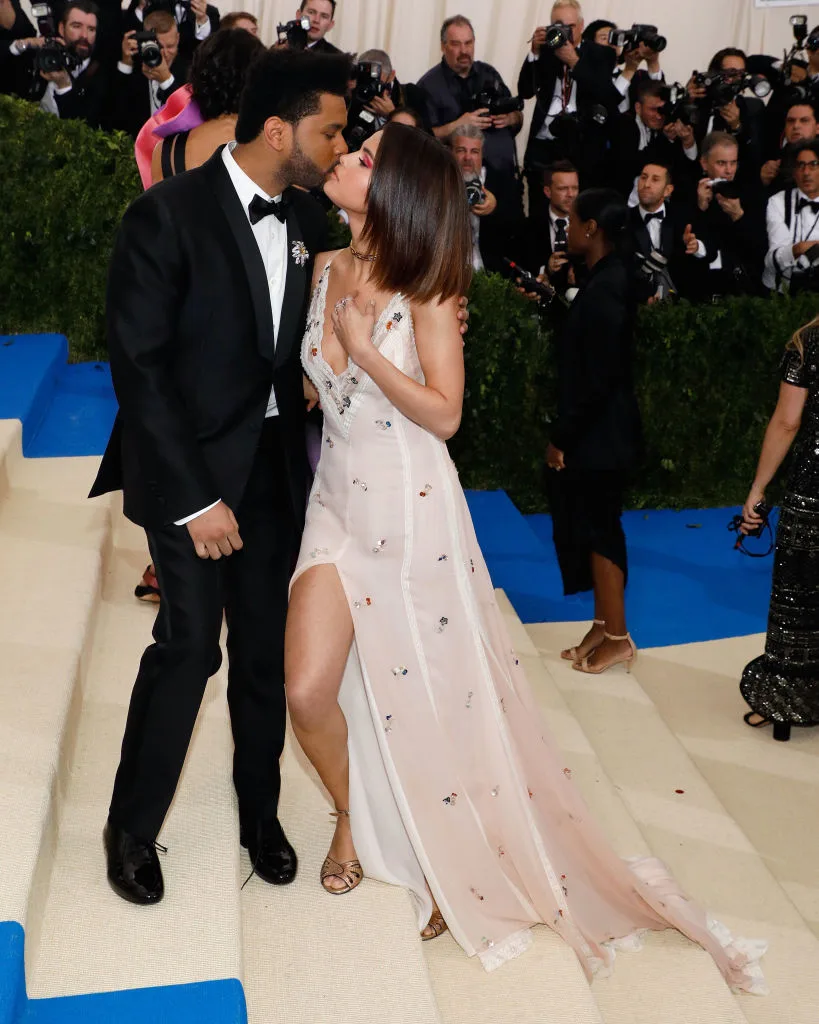 The Weeknd and Selena Gomez at the 2017 Met Gala