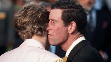 Princess Diana dodges kiss from Charles