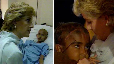 Diana visits Shaukat Khanum Hospital in 1996