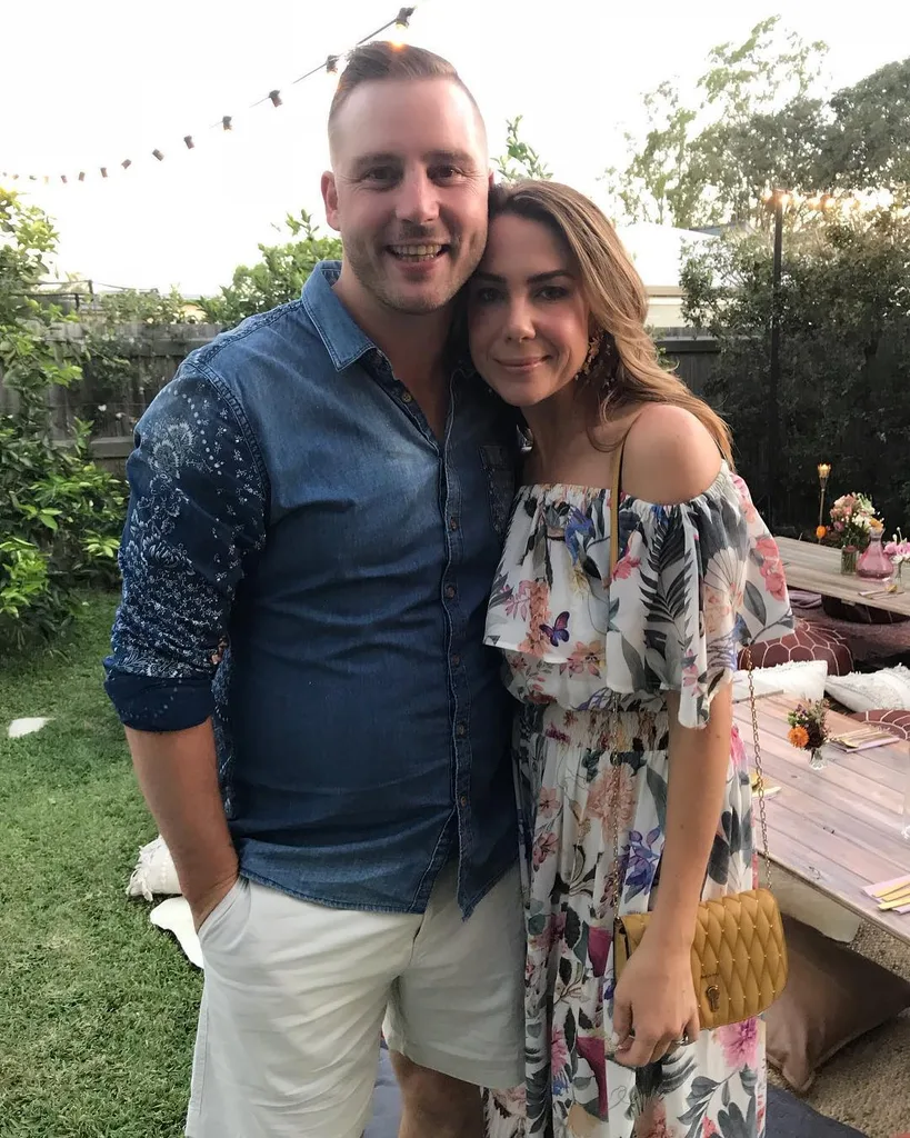 Kate with her husband Stuart.